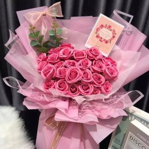 Bó hoa hồng sáp 30 bông
